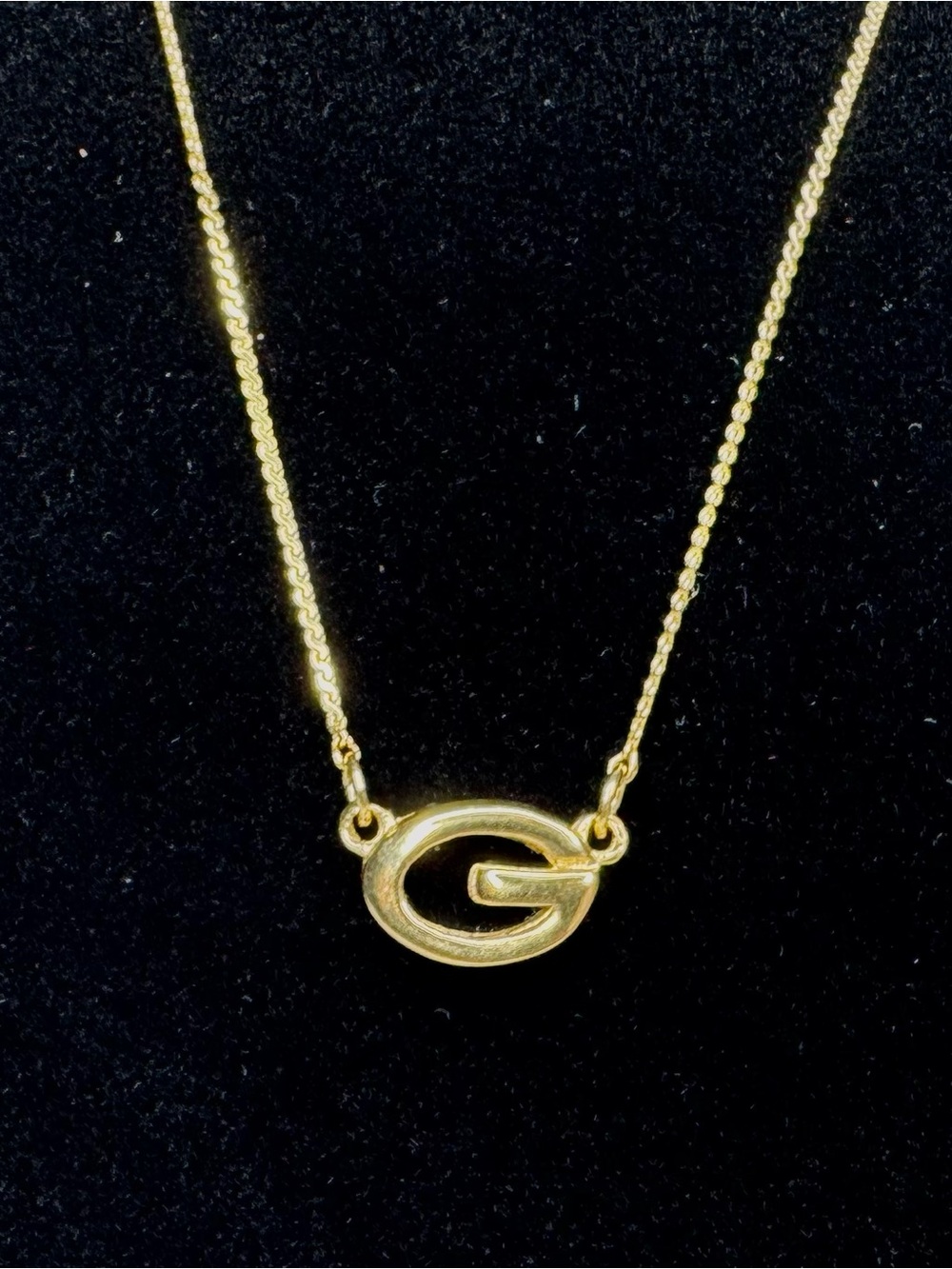 Givenchy Gold-Tone G Logo Pendant Necklace w/COA!
